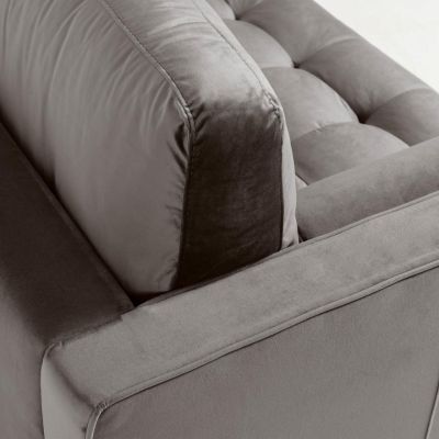 Угловой диван BOGART 2-местный Темно-серый (90723876) с доставкой
