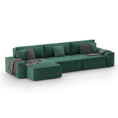 Угловой диван Loft Зеленый (114742416)