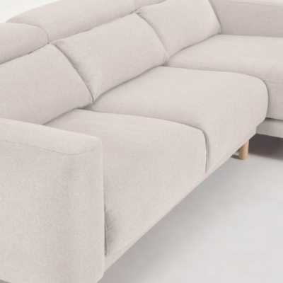 Угловой диван SINGA с левым шезлонгом Белый (90724132) с доставкой