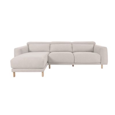 Угловой диван SINGA с левым шезлонгом Белый (90724132)