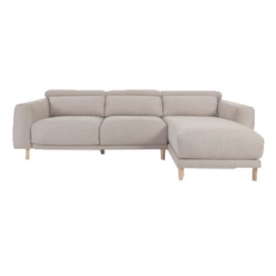 Угловой диван SINGA с правым шезлонгом Белый (90724130)