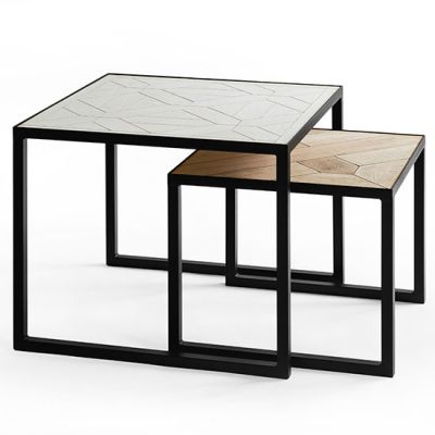 Журнальний стіл Art Wood 620x620 Чорний, 4 (43376586) недорого