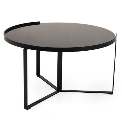 Журнальний стіл C-180 D70 Чорний (23382741) недорого
