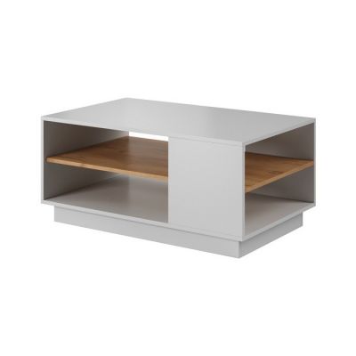 Журнальний стіл Cube 100 Білий Глянець , Дуб Крафт (132938131)