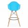 Барний стілець Bryan Wood Arm Блакитний (44189348) hatta