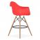 Барный стул Bryan Wood Arm Красный (44189347) цена