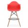 Барный стул Bryan Wood Arm Красный (44189347) в интернет-магазине