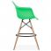 Барний стілець Bryan Wood Arm Зелений (44189346) фото