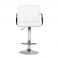 Барный стул Dublin Arm Eco Chrome Белый (44406333) hatta
