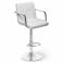 Барный стул Dublin Arm Eco Chrome Белый (44406333) в интернет-магазине