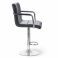 Барный стул Dublin Arm Chrome Velvet Темно-серый (44515167) купить
