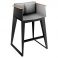 Барный стул E4 Серый, Черный (32230159) в интернет-магазине