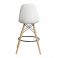 Барний стілець Rhomb Eco Wood Білий (44373458) цена