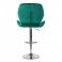 Барний стілець Astra new Chrome Velvet Темно-зелений (44479156) цена