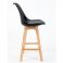 Барный стул Жаклин СХ Хокер Черный (48455858) в интернет-магазине