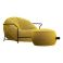 Кресло с пуфом Uni LD-050 Желтый, Черный (137446293) в интернет-магазине