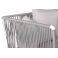 Крісло Твіст-М Лаунж з подушкою Жаккард 12, Сірий шнур, Білий (41371038) в интернет-магазине
