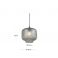 Подвесной светильник CRISTABEL Серый (90733540) в интернет-магазине