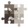 Подвесной светильник Puzzle IV Коричневый (109732302) дешево