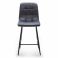 Полубарный стул Indigo Velvet Темно-серый (44479173) hatta