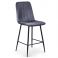 Полубарный стул Petty Velvet Темно-серый (44479168) цена