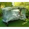 Садова гойдалка Мілан тримісна з сіткою 225x180 Сірий, Чорний (33478035) в интернет-магазине