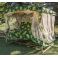 Садовая качель Патио с сеткой и подголовником 215x170 Зеленый, Бежевый (33477881) в Киеве