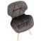 Стілець Astra Velvet Wood Темно-сірий (44527596) цена