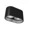 Точечный светильник Oval Черный (109731872) дешево