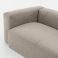 Кутовий диван BLOK 3-місний із шезлонгом Світло-сірий (90723830) дешево