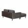 Угловой диван BOGART 2-местный Темно-серый (90723876) в интернет-магазине