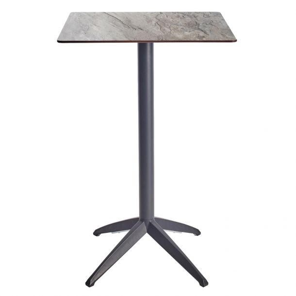 Барный стол Quatro High Fix 70х70 stone, anthracite (1691271515)
