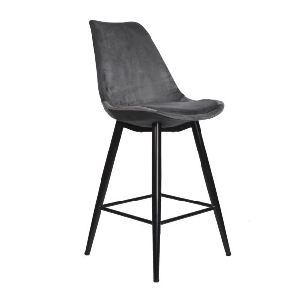 Барный стул Artist Velvet Серый (44460289)