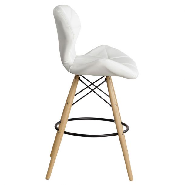 Барний стілець Astra Eco Wood Білий (44373469) дешево