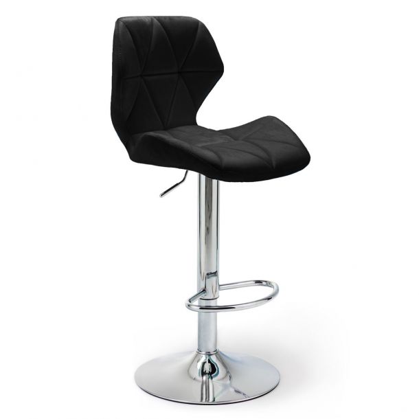 Барный стул Astra new Velvet Chrome Черный (44479155) купить