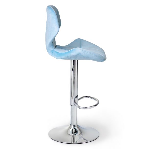 Барний стілець Astra new Chrome Velvet Блакитний (44513024) цена