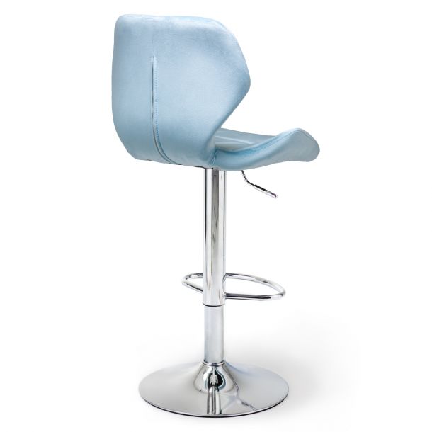 Барний стілець Astra new Chrome Velvet Блакитний (44513024) купить