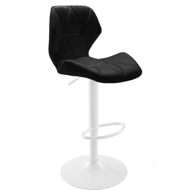 Барный стул Astra new White Velvet Черный (44524150)