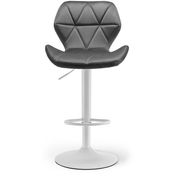 Барний стілець Astra new Velvet White Темно-сірий (44524148) дешево