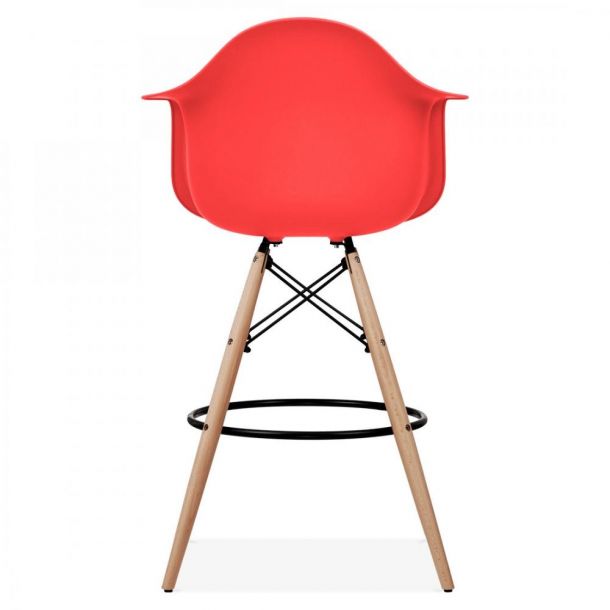 Барный стул Bryan Wood Arm Красный (44189347) в Украине