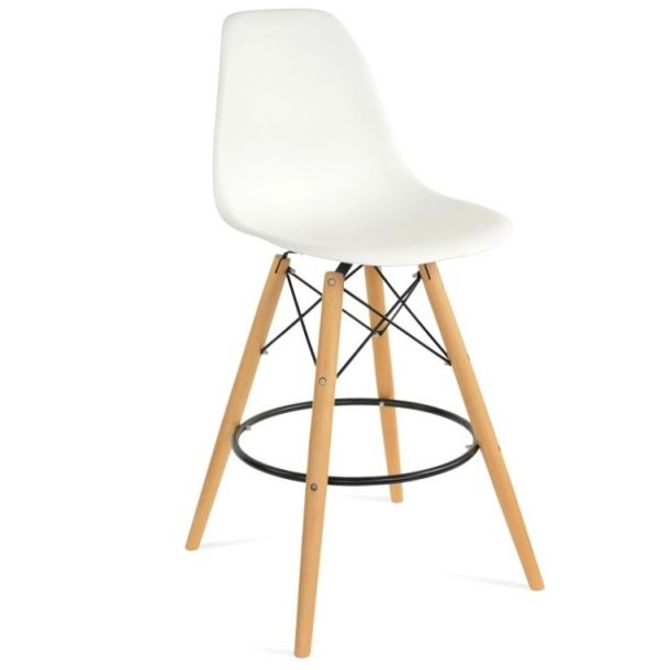Барный стул Bryan Wood Белый (44003650) в интернет-магазине