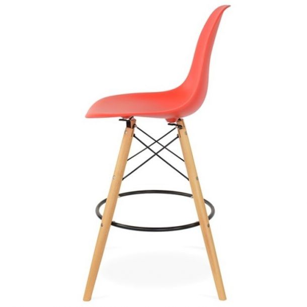Барный стул Bryan Wood Красный (44184776) цена