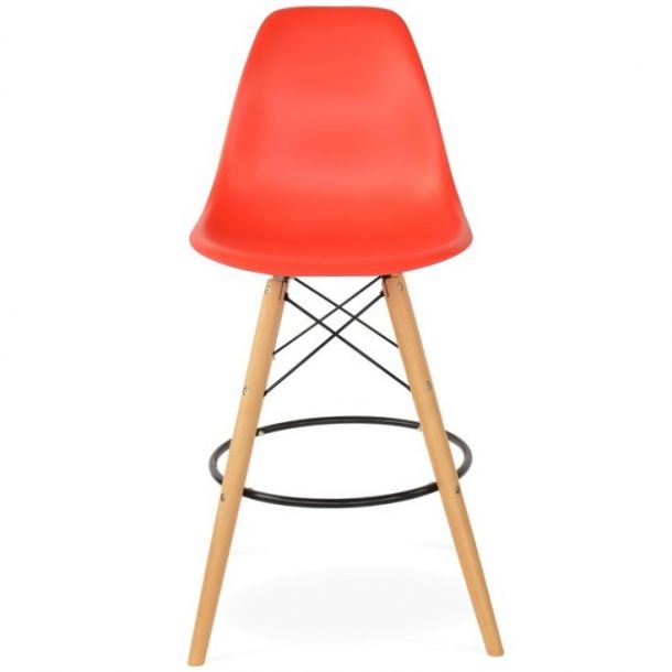 Барный стул Bryan Wood Красный (44184776) фото