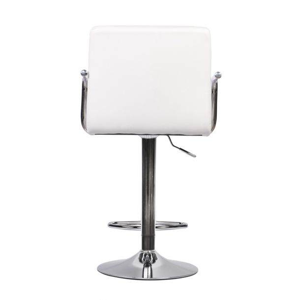 Барный стул Dublin Arm Eco Chrome Белый (44406333) в интернет-магазине