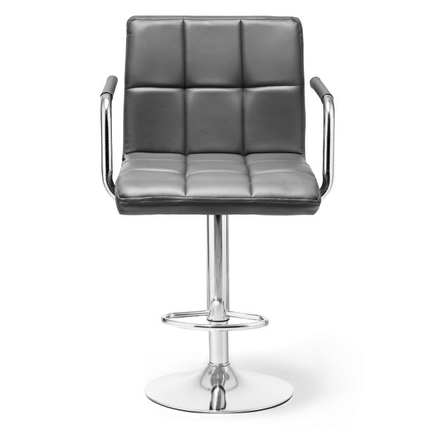 Барный стул Dublin Arm Eco Chrome Темно-серый (44512982) в Украине