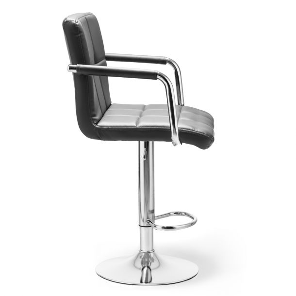 Барный стул Dublin Arm Eco Chrome Темно-серый (44512982) в интернет-магазине