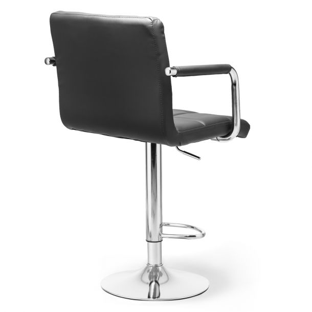 Барный стул Dublin Arm Eco Chrome Темно-серый (44512982) фото