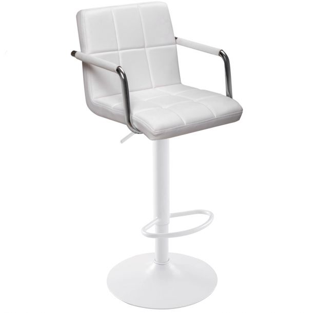Барный стул Dublin Arm Eco White Белый (44515270) недорого