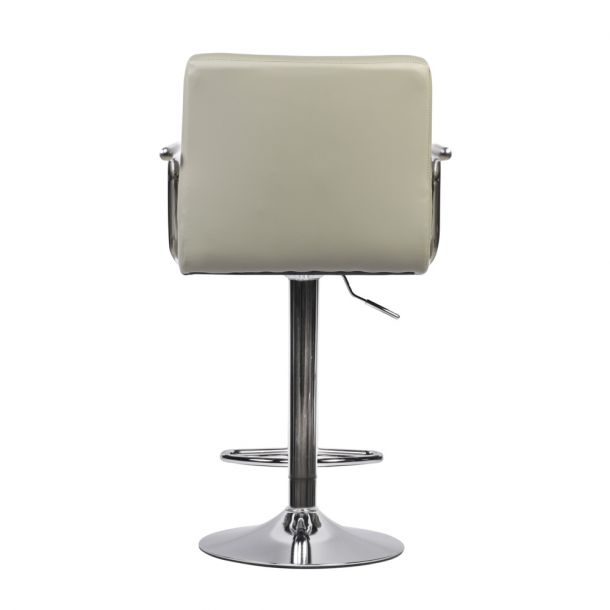 Барный стул Dublin Arm Chrome Eco Серый (44442675) в интернет-магазине