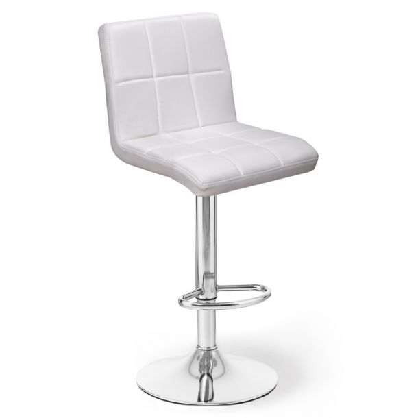 Барный стул Dublin Eco Chrome Белый (44337132) в Украине